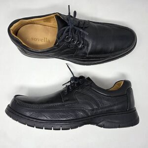 SOVELLA LUCKY FEET COMFORT ORTHOTIC BLACK OXFORD WALKING SNEAKERS MENS 47 US 13